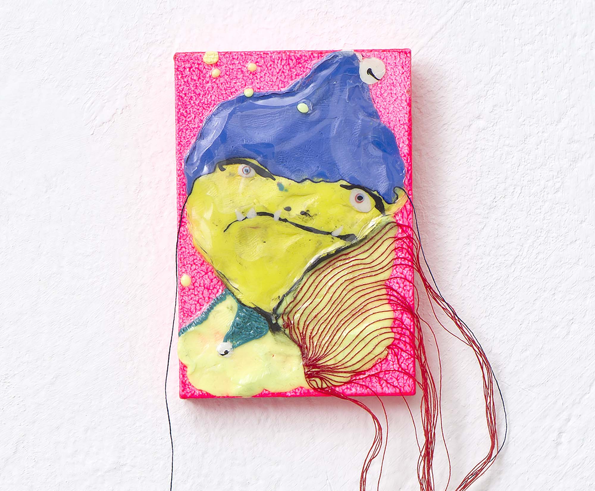Objekt - gelber Gnom - 8 x 101 x 1,3 cm