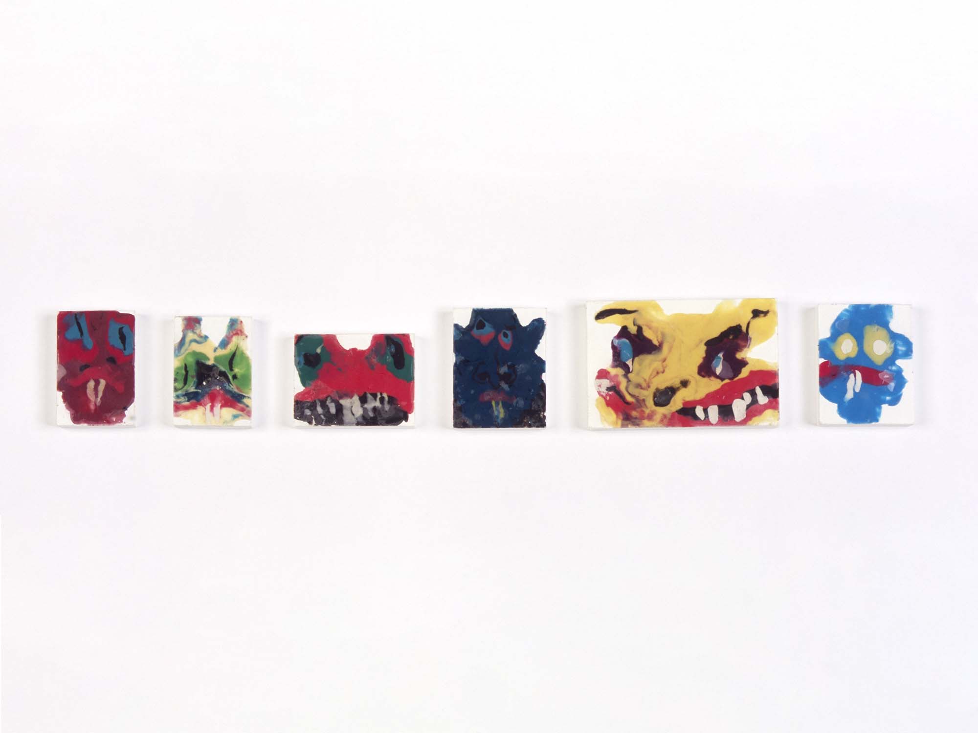 Objekte - Serie Quetschobjekte - Vampire und Hund - ca. 43 x 6 x 1 cm