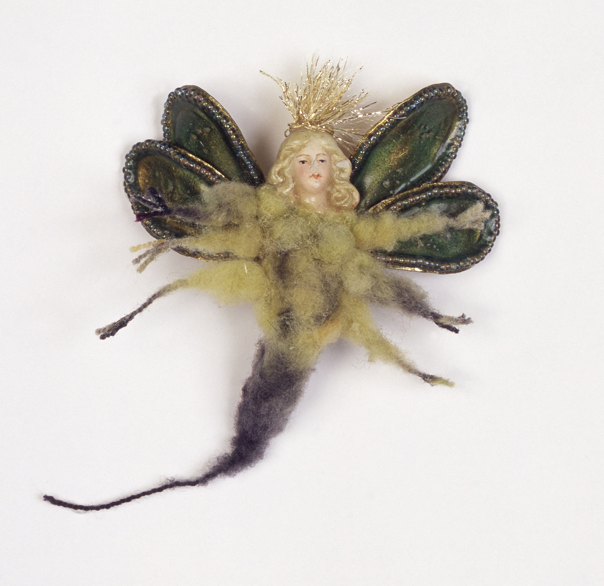 Objekt - Maskottchen II - grüne Fee - ca. 12 x 9,5 x 4 cm