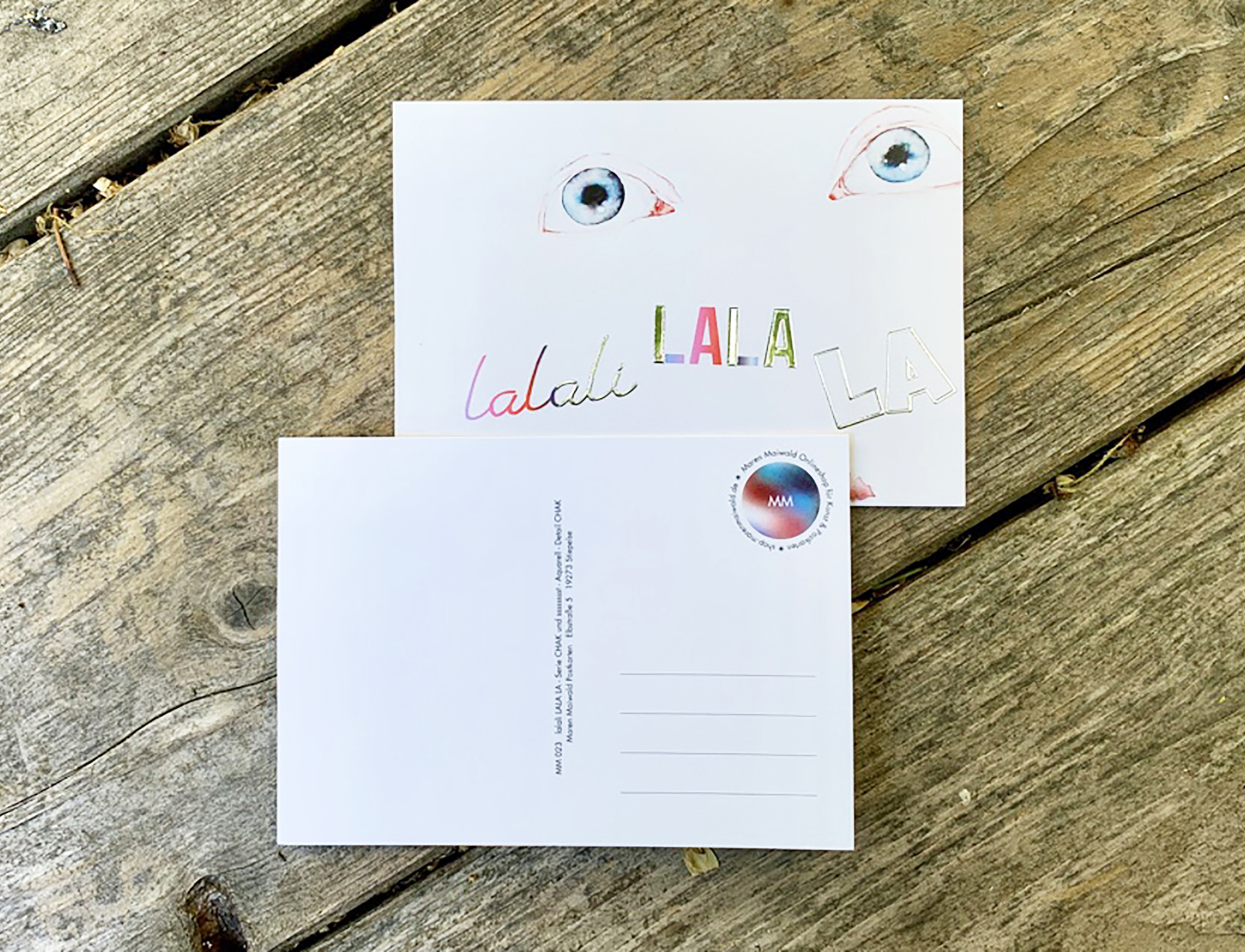 Postkarte - lalali LALA LA